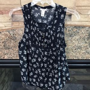 Women’s Navy Floral Tank